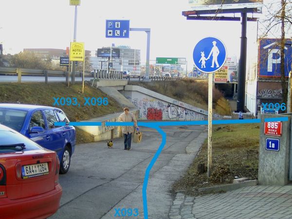 The photo for Legalizace průjezdu - podchod mezi Baarova a Hanusova.